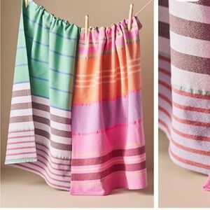 NWT Anthropologie Raya dish towel set